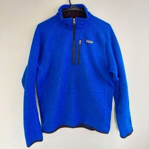 Patagonia quarter zip better sweater.  Royal Blue